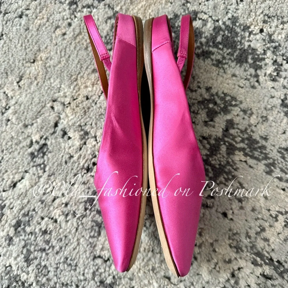 STAUD Janine Satin Mules - Blossom